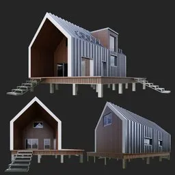 Modern Wood Gable House