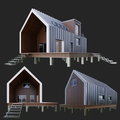 Modern Wood Gable House