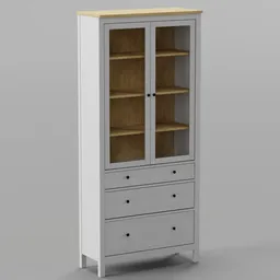 IKEA Hemnes Glass cabinet white