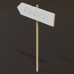 Beach Sign Board