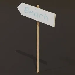 Beach Sign Board