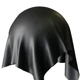 Charcoal Pebbled Leather