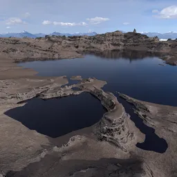 Rugged Sci-fi Terrain Landscape