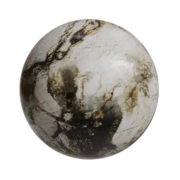 Gray white Marble