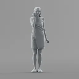 Lowpoly Female Standing