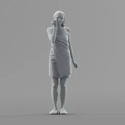 Lowpoly Female Standing
