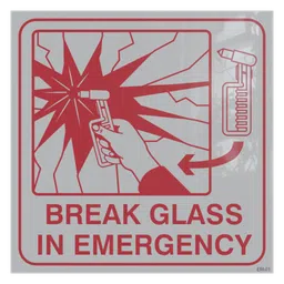 Sticker - Break Glass In Emergency