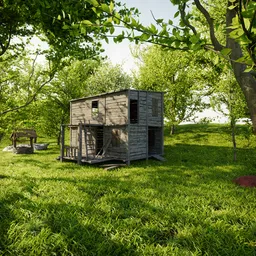 Old Wooden Shack in the Woods
