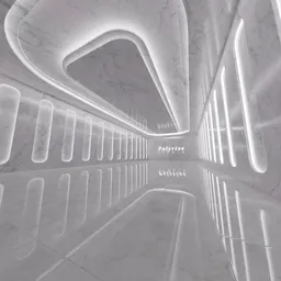 Minimalist Marble Exhibition Hall