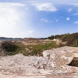 Waste concrete slabs