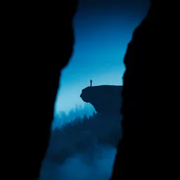 Man On Cliff