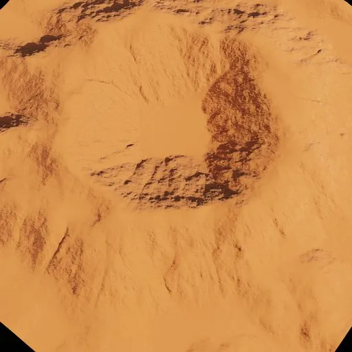 Desert crater