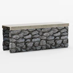 Dark Gray Stone Walling