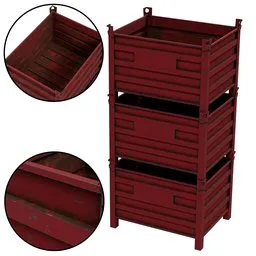 Stacked Storage Bins