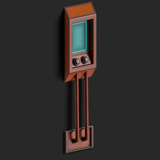 Stylized Sci-Fi Access Panel