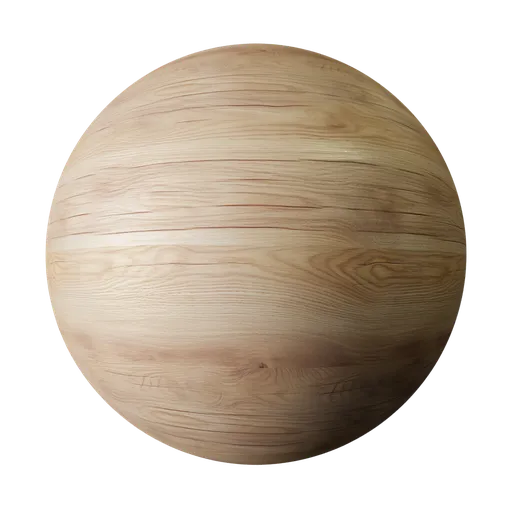 2K PBR light wood texture for realistic Blender 3D rendering, seamless and detailed for digital art.
