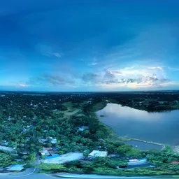 Lakeside Twilight Panorama