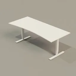 Office Collection 01 PC Table (White)