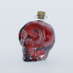 Skull bottle