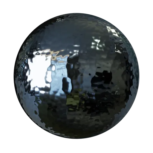Hammered steel