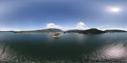 Sunny Cloudy Day Inlet