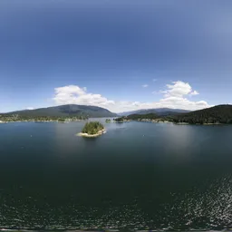 Sunny Cloudy Day Inlet