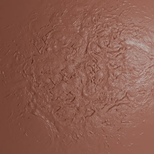 3D Sculpting Brush for Blender creating swollen, bulging organic surface textures.