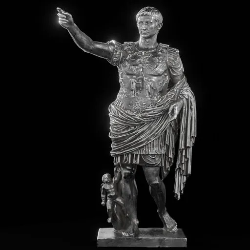 statue of Steel Augustus prima porta
