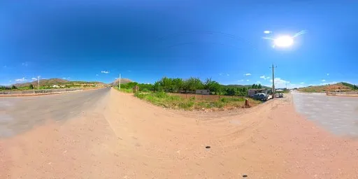 Rural Mountain Road Sunny Highland