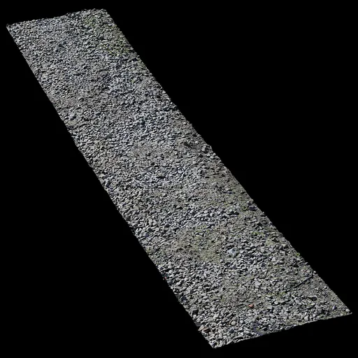 Scan Small rock road old
