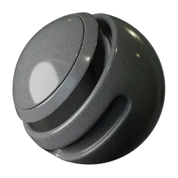 High-resolution PBR Gray Granite material for 3D rendering, suitable for Blender and other 3D applications.