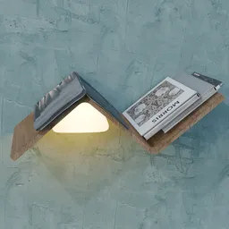 Book Case With Light And Books