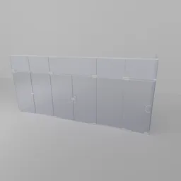Transparent Glass Doors Kit