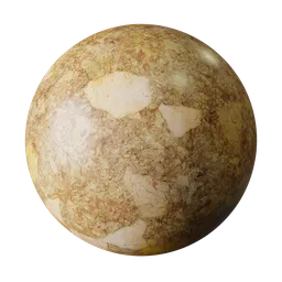 Satin Golden Veined Cream Marble