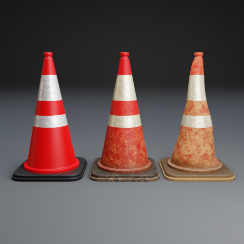BlenderKit Download the FREE Traffic Cones model