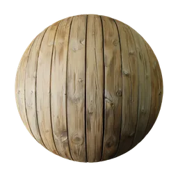 Realistic wood boards PBR material for 3D Blender use, suitable for floor and wall textures with detailed displacement.