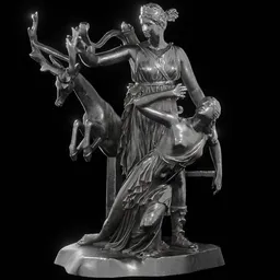 Steel Artemis and Iphigeneia