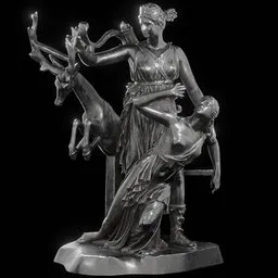 Steel Artemis and Iphigeneia