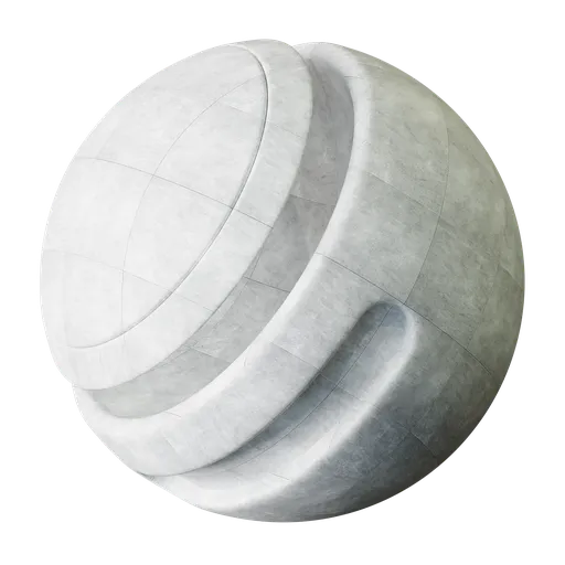 Industrial grey porcelain PBR material for realistic texturing in 3D modeling and Blender.