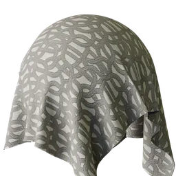 Graphical Grey Embroidery