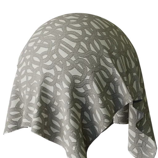 Graphical Grey Embroidery