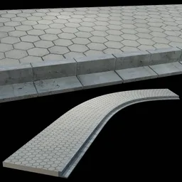 Realistic shapeable Street Floor