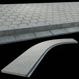 Realistic shapeable Street Floor