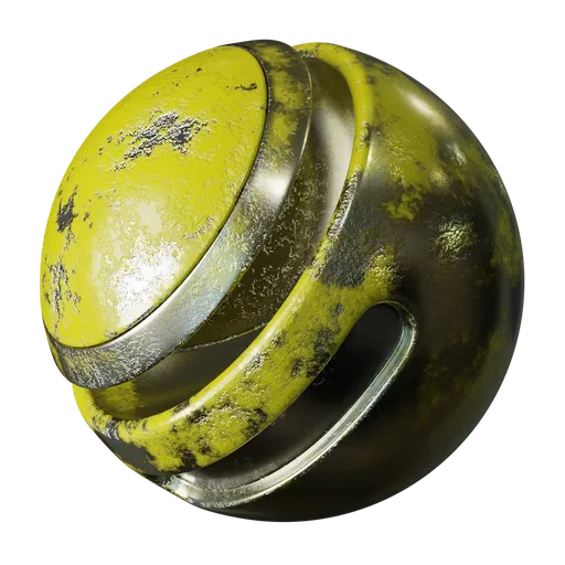 Worn Painted Metal