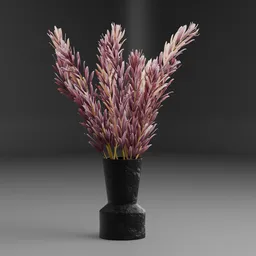 Purple Plant Vase