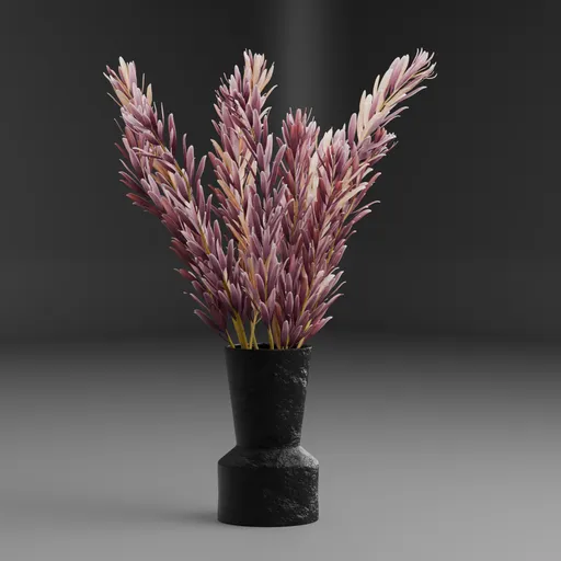 Purple Plant Vase