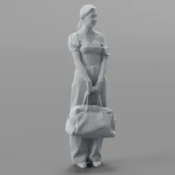 Lowpoly Female Standing