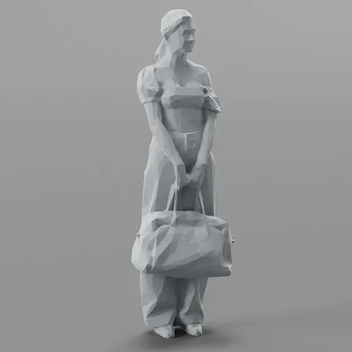 Lowpoly Female Standing