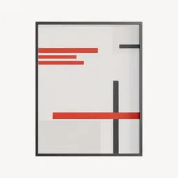 Abstract Painting De Stijl-Inspired