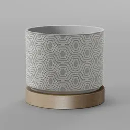 Modern ceramic planter
